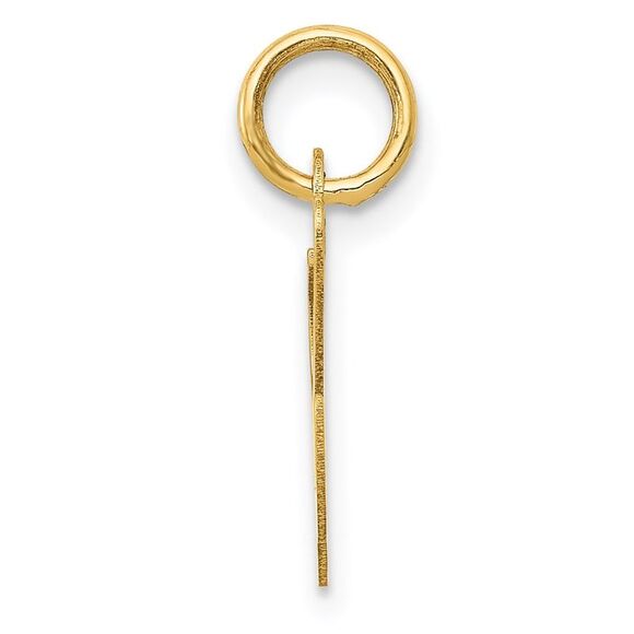 14k Yellow Gold, Ella Collection, Small Fancy Script Initial L Pendant - Picture 2 of 5